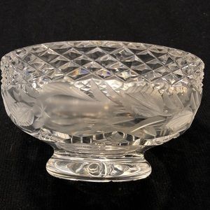 Vintage crystal pedestal bowl
